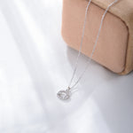 S925 Silver Zircon Inlaid Twelve Constellation Pendant Necklace
