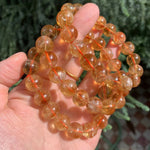 Natural Yellow Citrine Pagoda Quartz Bracelet