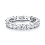 S925 Silver "Shimmering Glimpse" Ring with Lavish Moissanite Setting