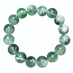 Natural Feather Fluorite Single-Strand Bracelet