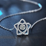 S925 Sterling Silver Moissanite Five-Pointed Star Pendant Necklace