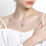 S925 Sterling Silver Western Gothic Boot Pendant