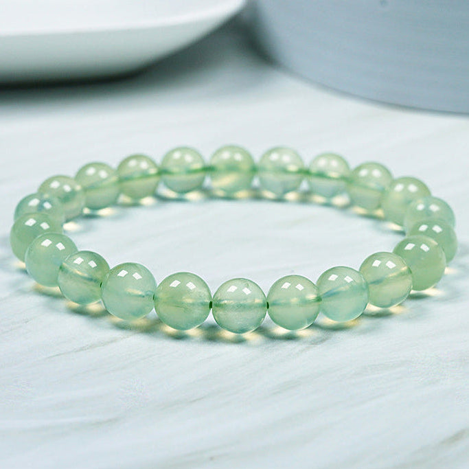 Natural Green Prehnite Crystal Bracelet