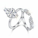 S925 Silver Stackable Moissanite Ring