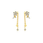 925 Sterling Silver and Zircon Drop Earrings