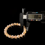Natural Yellow Rutilated Quartz Tower-Point Crystal Bracelet