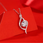 S925 Sterling Silver Necklace with Ultra-Sparkling Moissanite