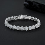 New S925 silver bracelet fully set with moissanite