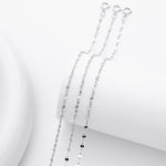 S925 Sterling Silver Sequin Bracelet
