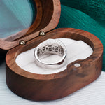 S925 Sterling Silver Classic Man's Moissanite Ring