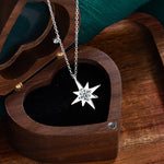 S925 Sterling Silver Moissanite Pendant Hexagram Necklace