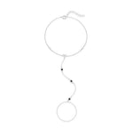 S925 Sterling Silver Heart-Shaped Evil Eye Bracelet with Zirconia
