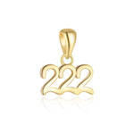 S925 Sterling Silver Number Pendant