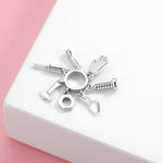 S925 Sterling Silver Daily Life Tool Pendant