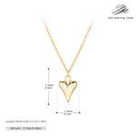 S925 Sterling Silver Heart Necklace