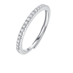 S925 Silver Stackable Moissanite Ring