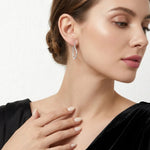 S925 Silver Heart-Shaped Moissanite Earrings