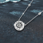 S925 Sterling Silver Mobius Moissanite Necklace