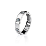 S925 Sterling Silver Minimalist Moissanite Ring
