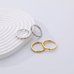 S925 Sterling Silver Plain Band Ring with Colorful Zirconia