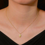 S925 Sterling Silver Creative Evil Palm Zircon Inlaid Necklace