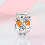 S925 Sterling Silver Big Eye Owl Pendant