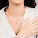 S925 Sterling Silver Moissanite Star Rock Candy Necklace