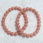 Natural Rhodochrosite Single-Strand Bracelet