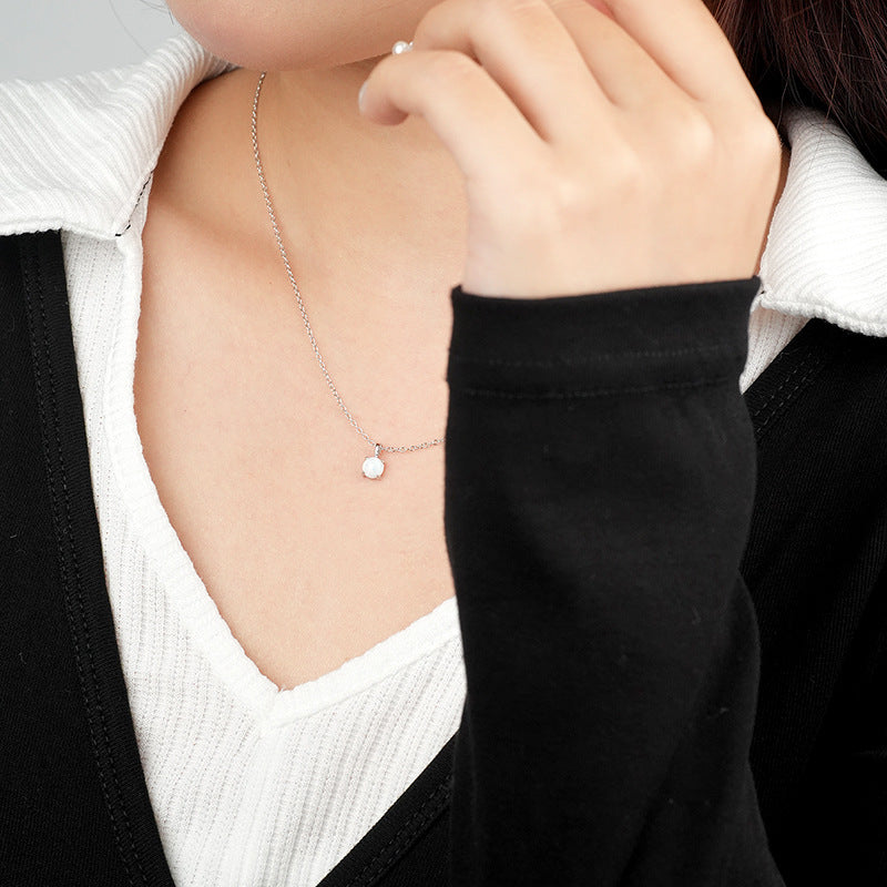 S925 Sterling Silver Opal Necklace