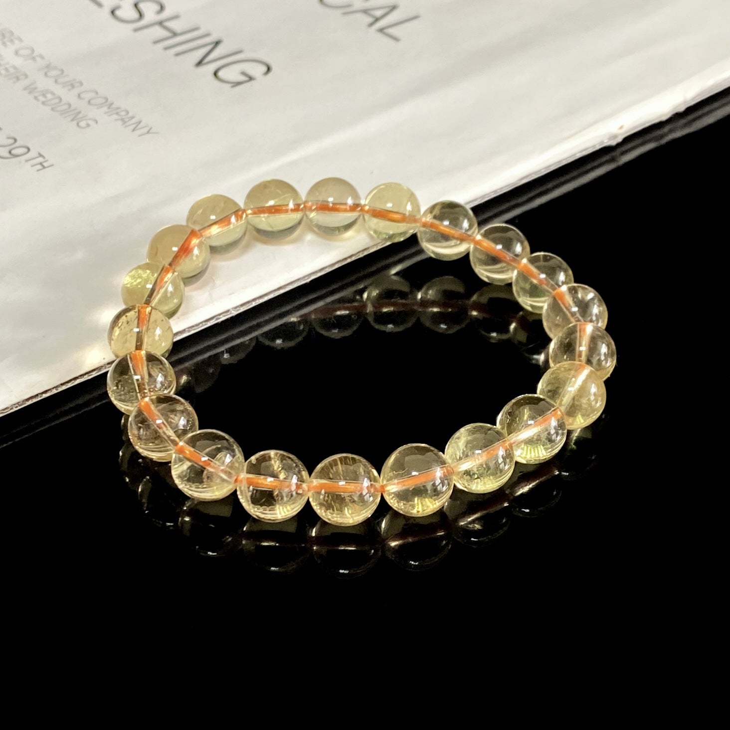 7A Grade Natural Citrine Beaded Bracelet