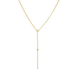 S925 Sterling Silver Y-Shaped Zircon Inlaid Tassel Chain Necklace