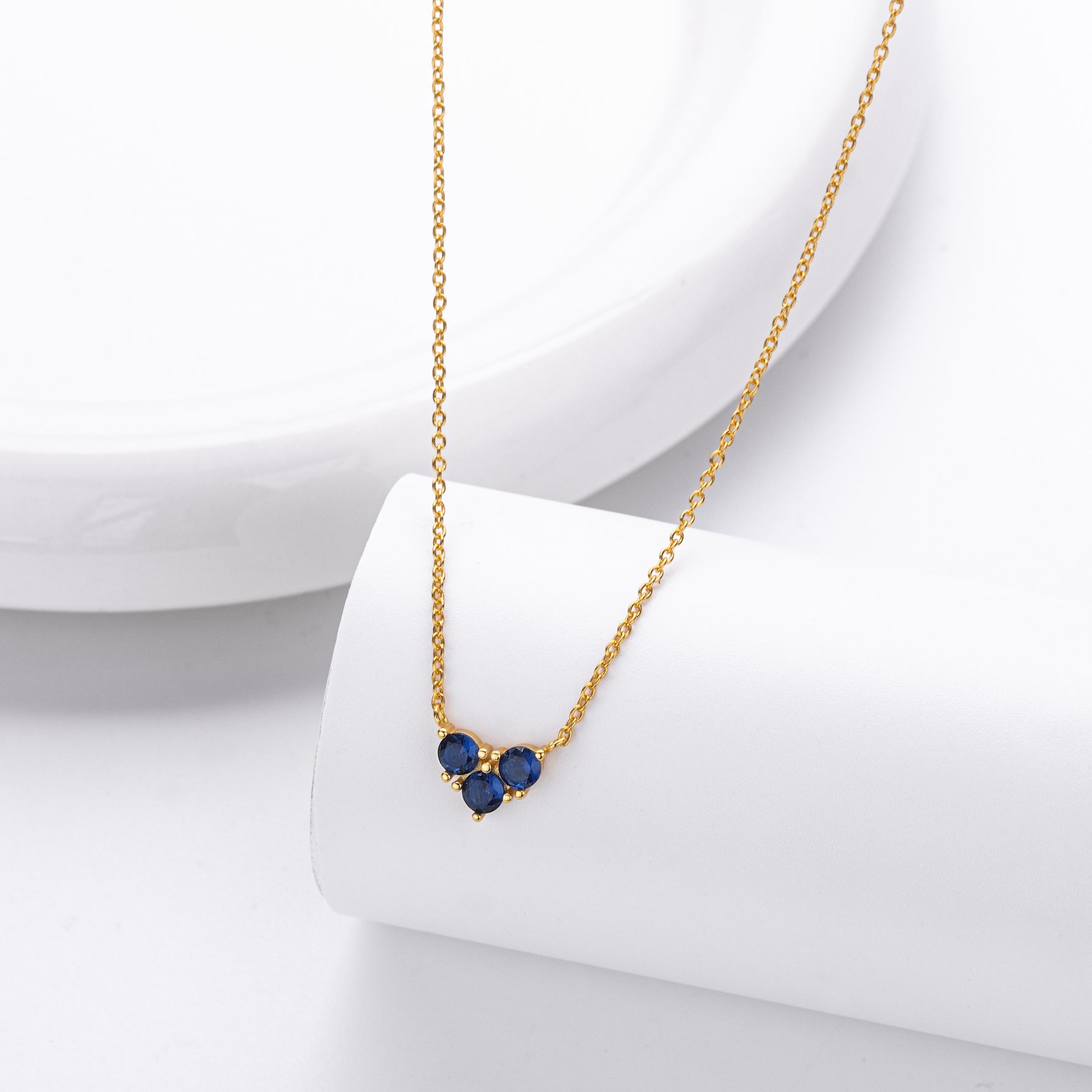 S925 Sterling Silver Niche Design Zirconia Necklace