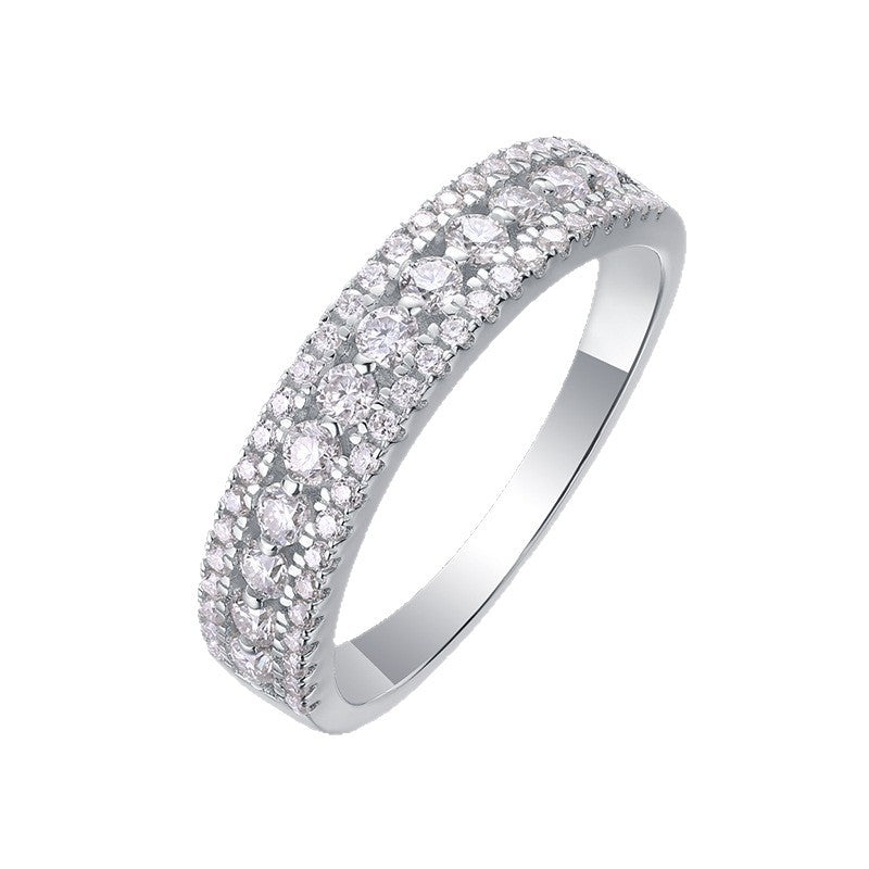 S925 Silver Moissanite Ring