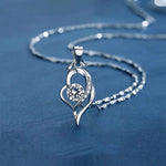 S925 Sterling Silver Moissanite Angel Wings Necklace