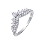 S925 Sterling Silver Solid-Band Moissanite Ring