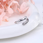 S925 Sterling Silver Openwork Cross Ring