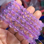 Natural Lavender Amethyst Crystal Bracelet