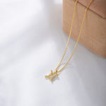 S925 Silver Zircon Inlaid Twelve Constellation Pendant Necklace
