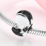 S925 Sterling Silver Orca Bead Pendant