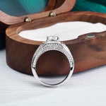 S925 Sterling Silver Classic Man's Moissanite Ring