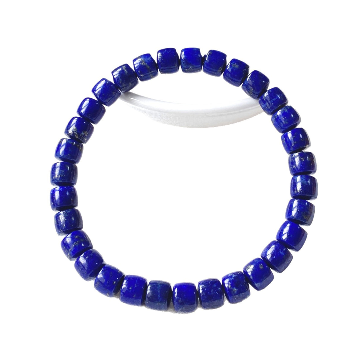 Natural Lapis Lazuli Bracelet with Flat-Cut Disc Beads