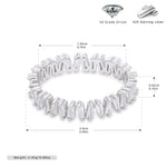 925 Sterling Silver Korean-Style V-Shaped Ring with Inlaid Zirconia