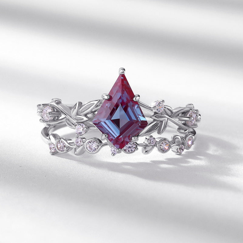 S925 Sterling Silver Alexandrite Ring