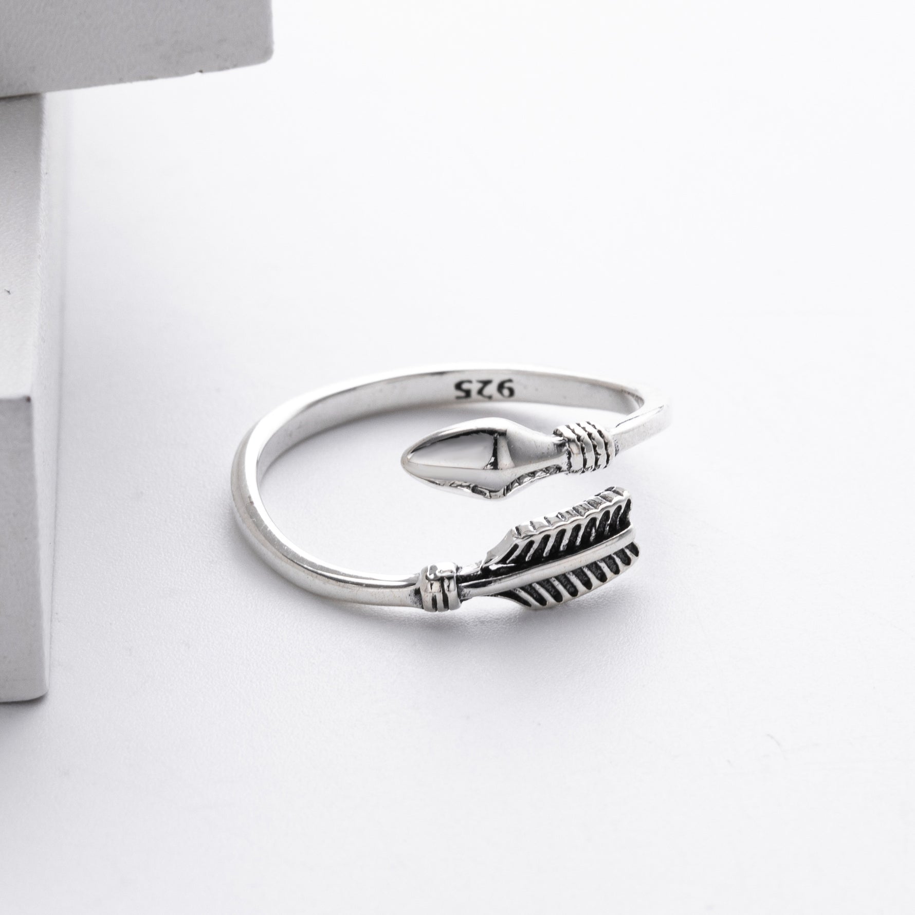 S925 Sterling Silver Sexy Minimalist Ring with Adjustable Opening
