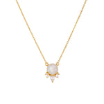 S925 Sterling Silver Natural Moonstone Necklace