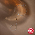 S925 Sterling Silver Moissanite Stackable Bracelet