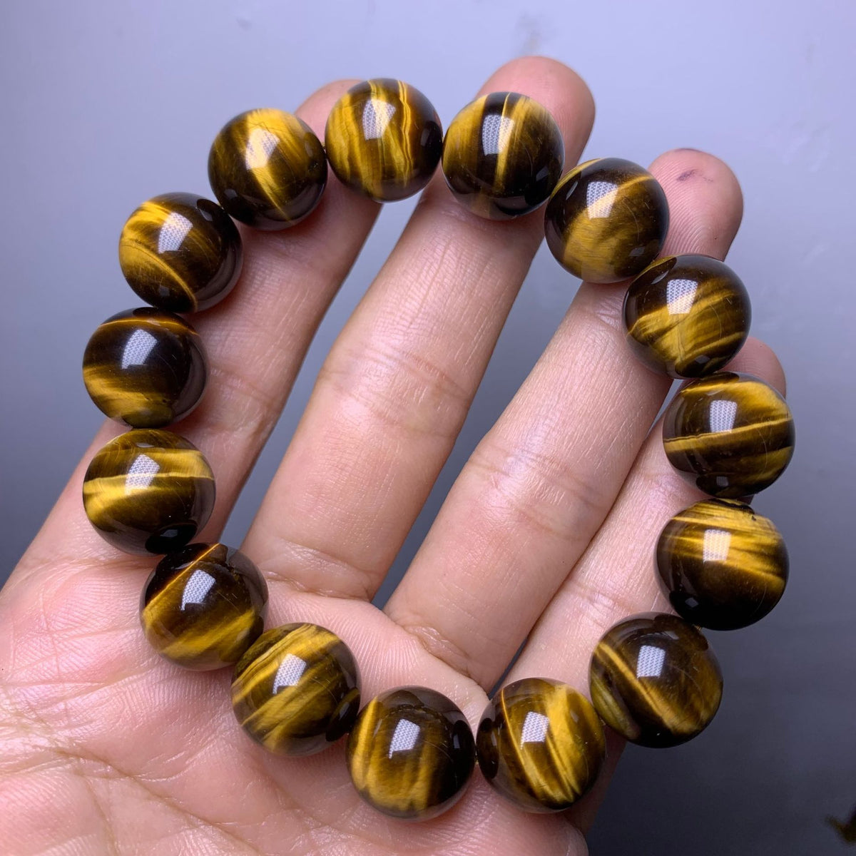 Natural Yellow Tiger's Eye Bracelet