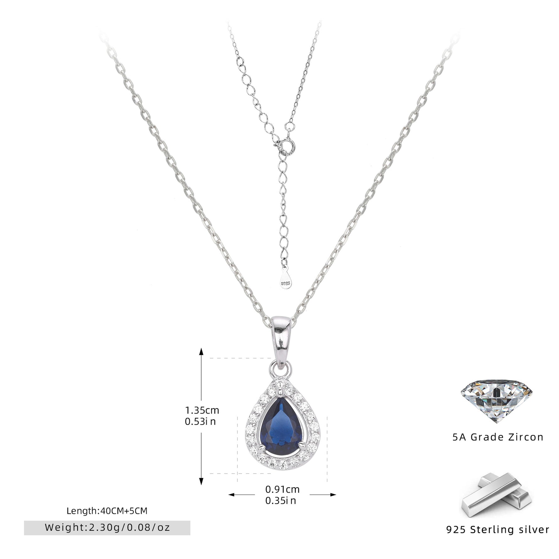 Double-layer zircon earrings and affordable luxury zircon necklace