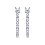 S925 Silver Shimmering Moissanite Earrings