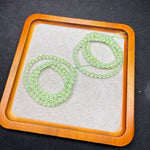 Natural Prehnite Three-Wrap Bracelet